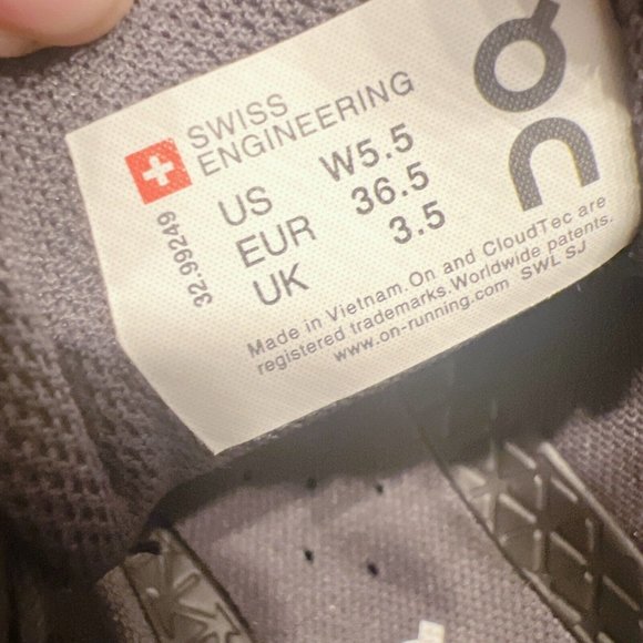 On Cloudventure Waterproof Hiking Running Shoe Black Graphite Womens US 5.5 - Picture 7 of 8